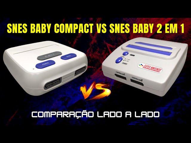 Comparação Snes Baby 2 em 1  Snes Baby Compact Lado a Lado na Placa de Captura