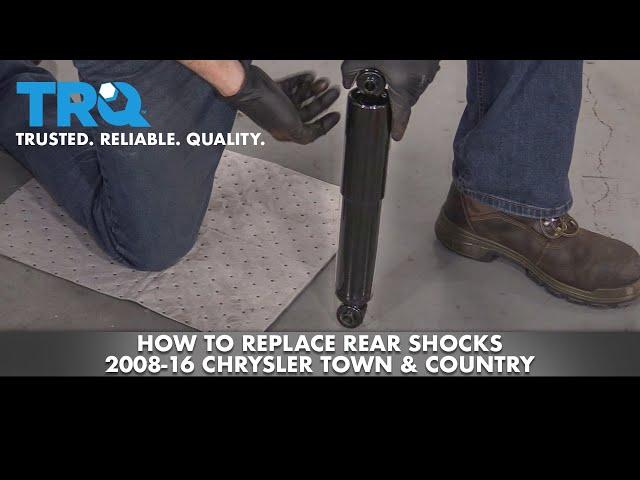 How to Replace Rear Shocks 08-16 Chrysler Town & Country