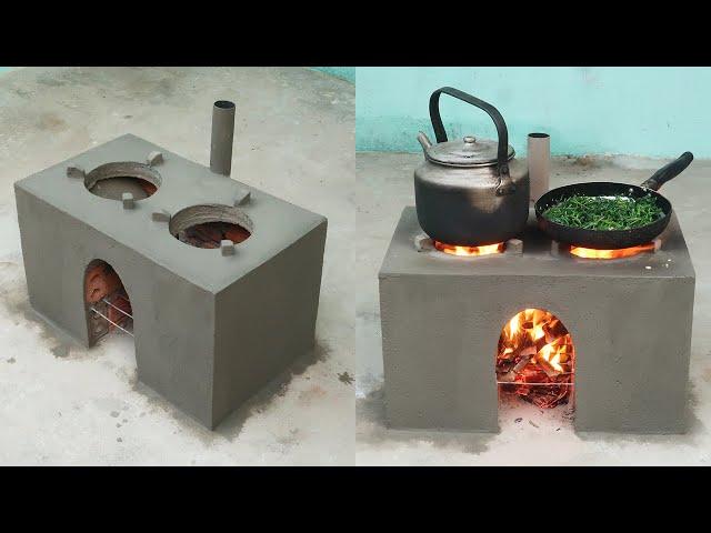 Creative Smoke Free Wood Stove | Cement And Brick Ideas