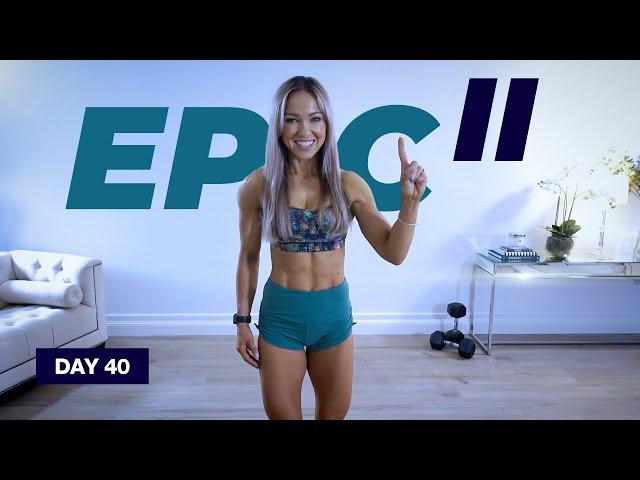 FULL THROTTLE Full Body Dumbbell Workout / Cardio | EPIC II - Day 40