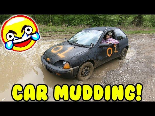 MUDDING IN A CAR!