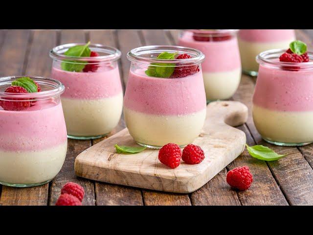 Raspberry Mango Panna Cotta