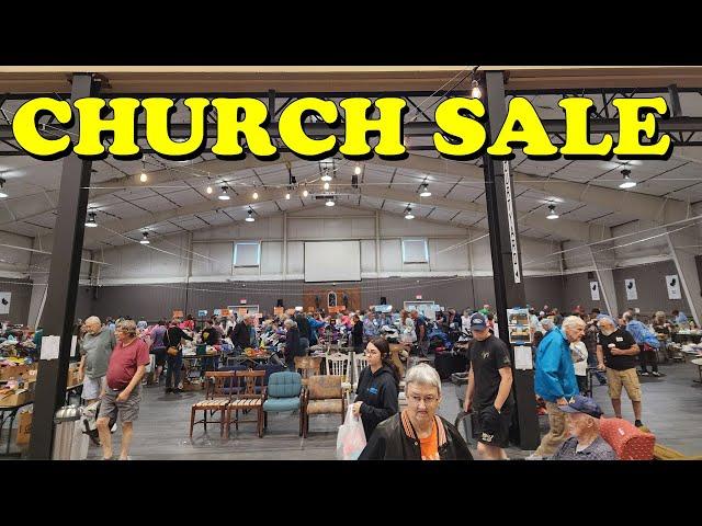 CHURCH YARD SALE Shop With Me! + Garage Sales | eBay Reselling