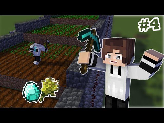 Minecraft Making automatic wheat farm | Founding Diamonds | #4 #0shadowplay0 #minecraft