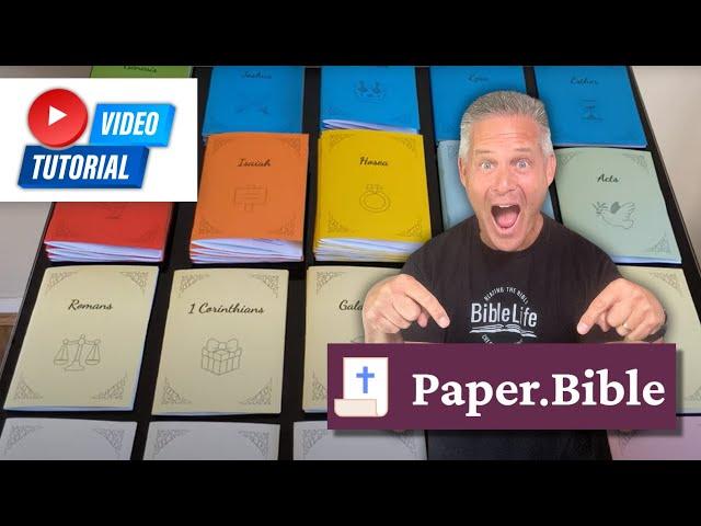 Print Your Own FREE Bible? Here's How! (Paper.Bible Tutorial)