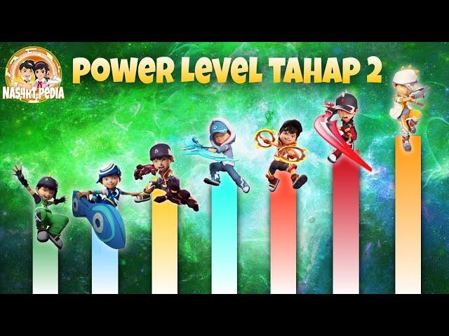 All Power Level BoBoiBoy Tahap 2 || BoBoiBoy The Movie 3