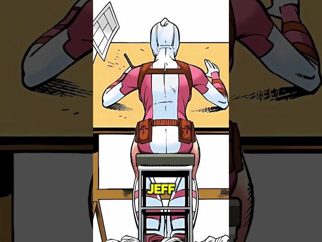 Deadpool Gets In Gwenpool's Costume #deadpool #gwenpool #comic #jeff #marvel #mcu #marvelcomics