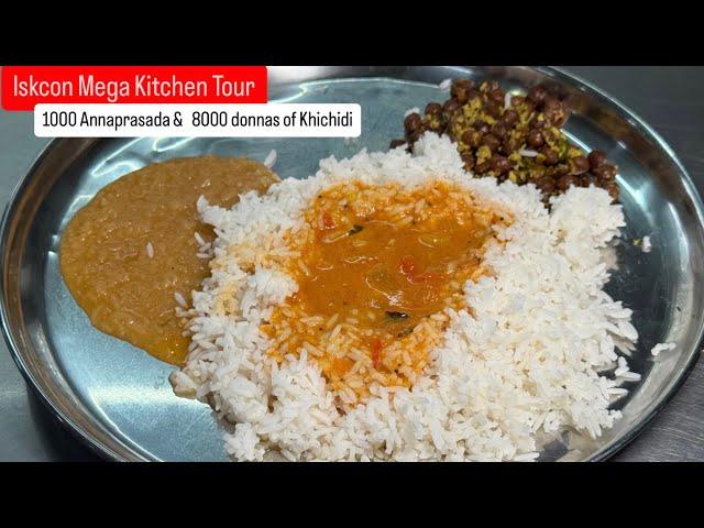 Iskcon Temple Mega Kitchen Tour | Everyday 1000 Annaprasada & 8000 Donnas of Khichidi is Served