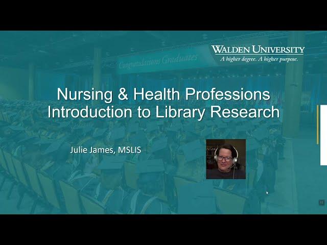 Nursing and Health Library Research: Introduction