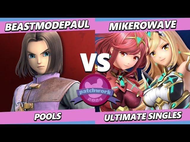 Patchwork 2024 - BeastModePaul (Hero) Vs. Mikerowave (Pyra Mythra) Smash Ultimate - SSBU