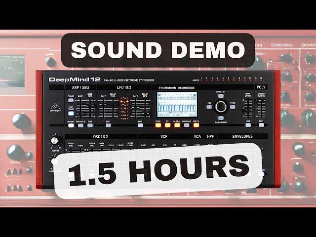 Behringer DeepMind 12 Synthesizer Sound Demo