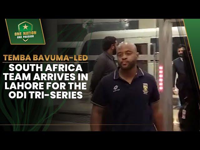 Temba Bavuma-led South Africa team arrives in Lahore for the ODI tri-series 