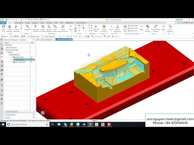 Hướng dẫn NX CAM từ A đến Z | Khóa học NX CAM Mold & Die