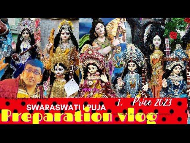 Kumartuli Saraswati  towards Devotee’s House| Kumartuli Saraswati puja PREPARATION vlog2023