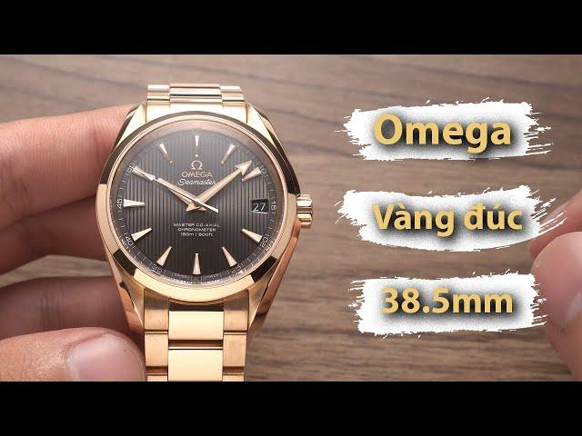 Review đồng hồ Omega vàng đúc 18K | Seamaster Aqua Terra 38.5mm | 23150392106003