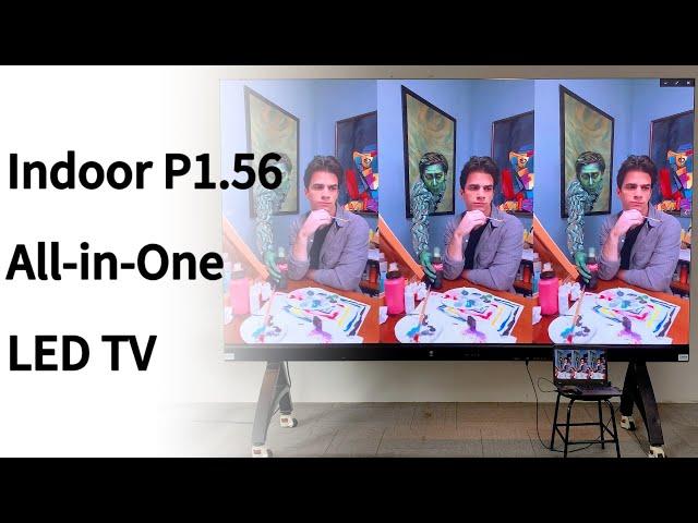 Newly launched Indoor P1.56 All-in-One LED TV Screen #nseled #nseledcloud #nseledeurope