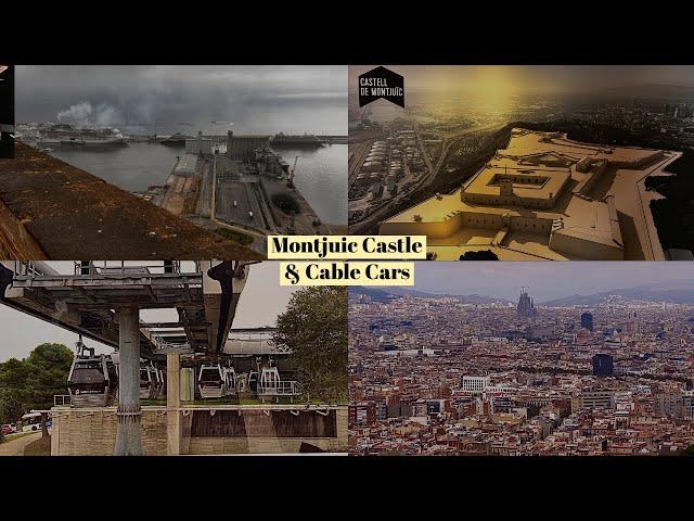 Montjuic Castle & Teleferic Cable Cars in Barcelona, Spain (Vlog 5)