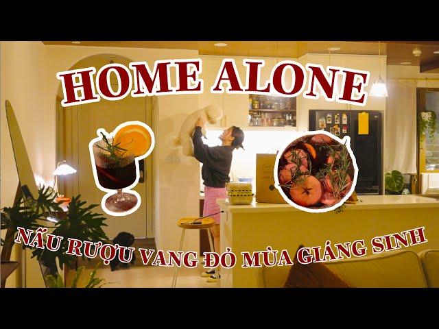 #Vlogmas2021 : Ở NHÀ BUỔI TỐI MỘT MÌNH , NẤU RƯỢU VANG THƠM NỨC UỐNG MÙA GIÁNG SINH #09