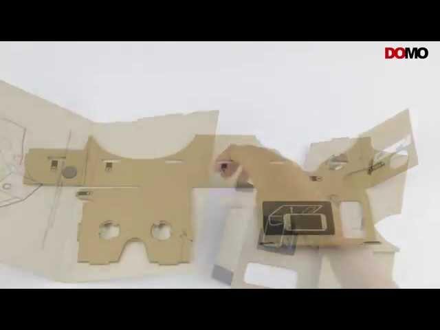 Assembling DOMO nHance VRC57 Universal 3D Virtual Reality Cardboard Headset Glasses