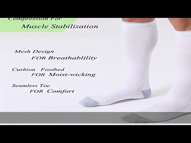 FITRELL 3 Pairs Compression Socks for Women and Men 20-30mmHg-Circulation Support Socks