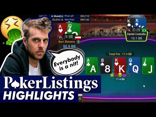GirafGanger gets disgusted by opponents play! Online Poker Highlights!