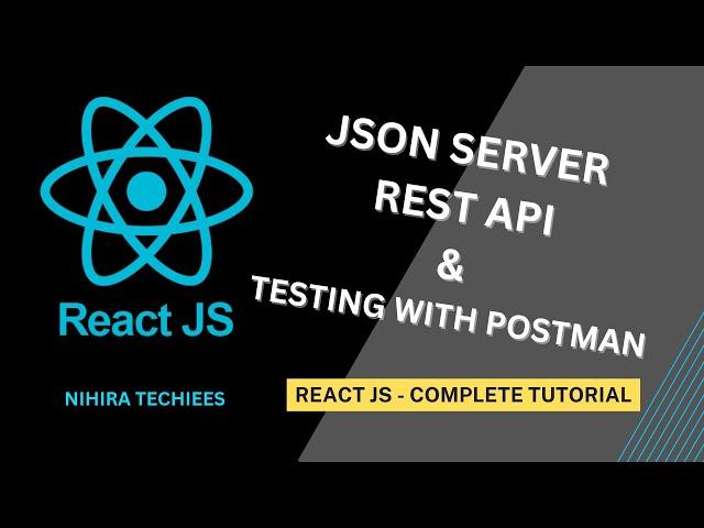 Create JSON server REST API in react JS and test with postman | React JS Full Tutorial