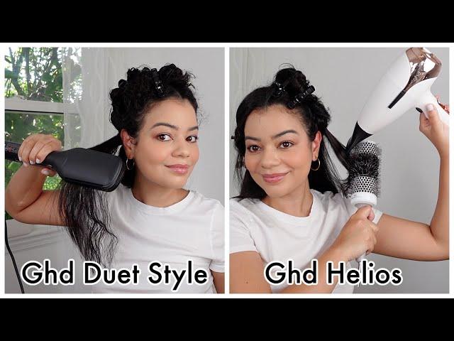 GHD Duet Style VS Helios For Blowouts On Curly Hair - Which One Is Better?!