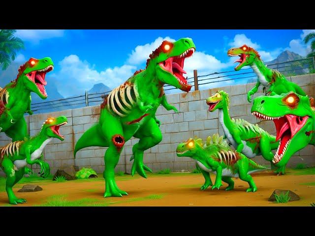 Zombie Dinosaurs in the Zoo: Epic Transformation and Rescue Diorama Adventure!