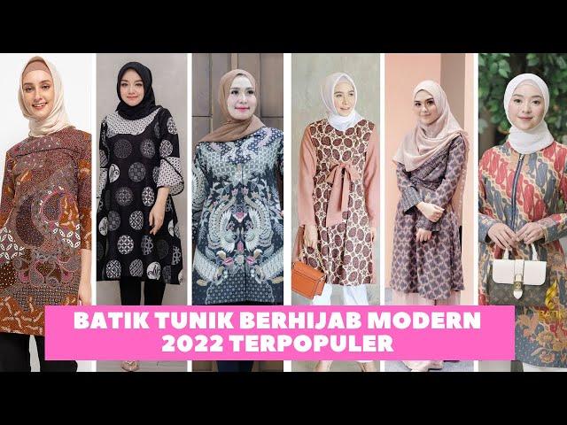 Batik Tunik Berhijab Modern 2022 Terpopuler