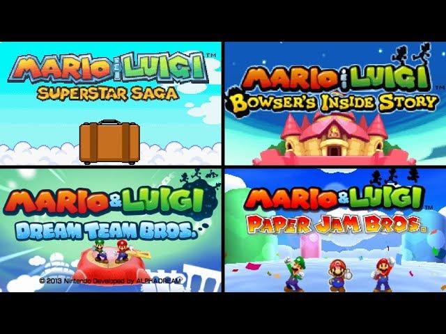 Evolution of Mario & Luigi Intros HD (2003 - 2017)