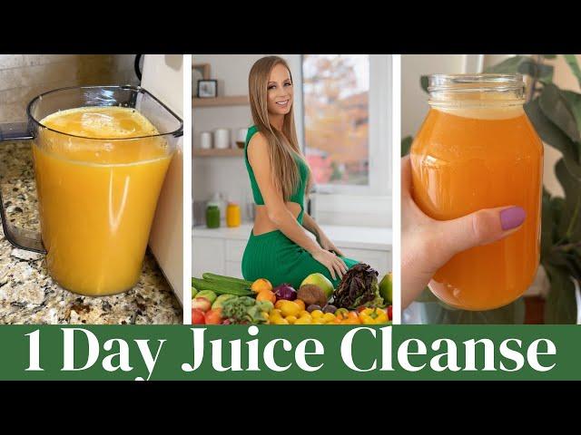 Come through a ONE DAY JUICE CLEANSE with me...(how much I drink + full recipes!)