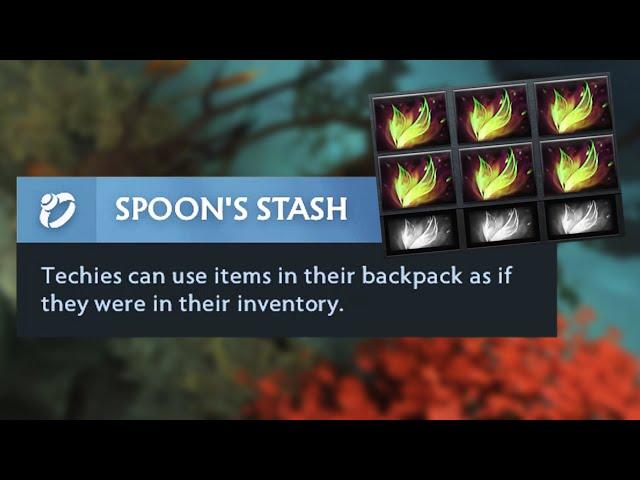 Techies + Spoon's Stash = Carry, Dota 2