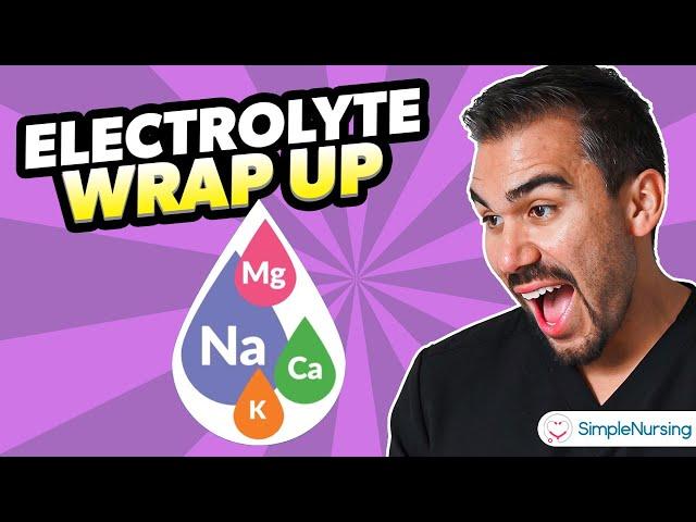 Electrolytes - A 2 Minute Wrap-Up Review for Nursing Students