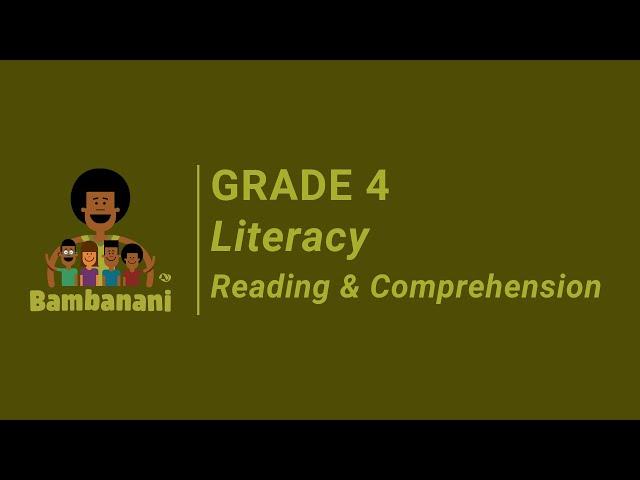 Grade 4 - Literacy - Reading and Comprehension - Sesotho