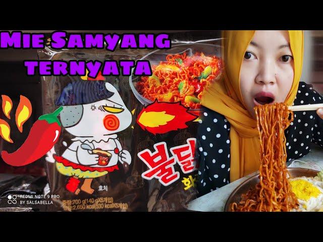 MIE SAMYANG KOREA SUPER PEDAS //MUKBANG *Salsabela vlog*