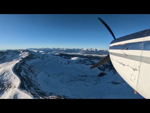 Approach and landing into Leadville airport (KLXV) in a Cessna 182RG (winter)