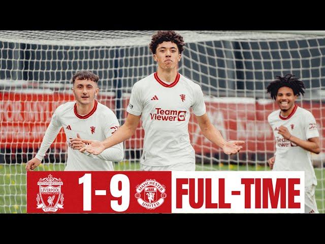 Manchester United 9 - 1 Liverpool | Highlights | Premier League U18 | 06-04-24