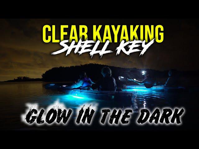 GLOW-IN-THE-DARK Clear Kayak Tours at Shell Key - Get Up And Go Kayaking Tampa Bay