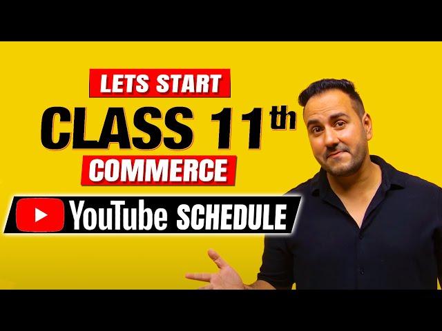 Lets Start Class 11th Commerce on Youtube | Commerce Roadmap 2025 with Ushank Sir