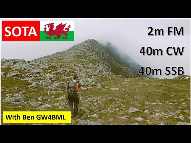 Planes, trains & automobiles to Wales for SOTA with Ben GW4BML