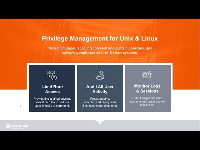 How BeyondTrust Privilege Management for Unix and Linux Works