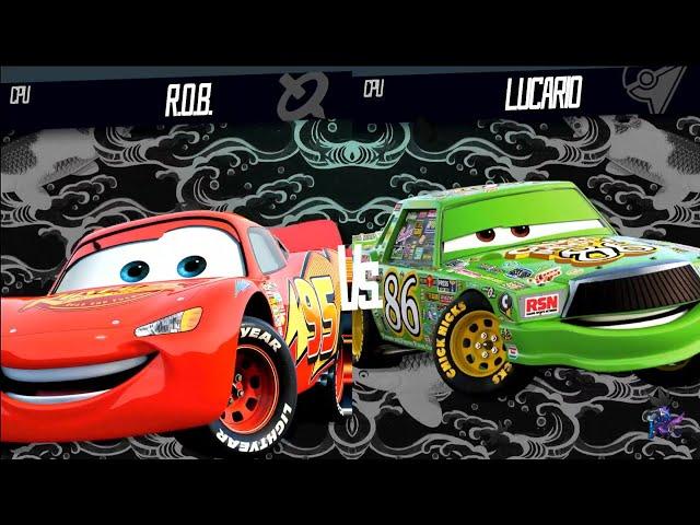 Lightning Mcqueen vs Chick Hicks - Super Smash Bros Mods