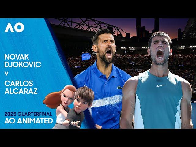 LIVE | Novak Djokovic v Carlos Alcaraz | AO Animated | Australian Open 2025