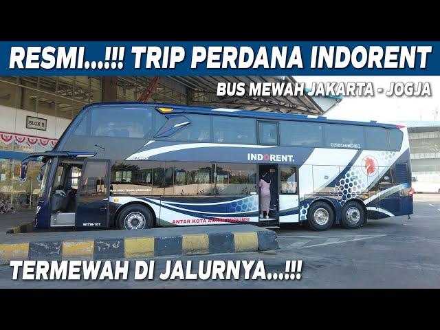 TRIP PERDANA BUS INDORENT...!!! BUS MEWAH JAKARTA JOGJA