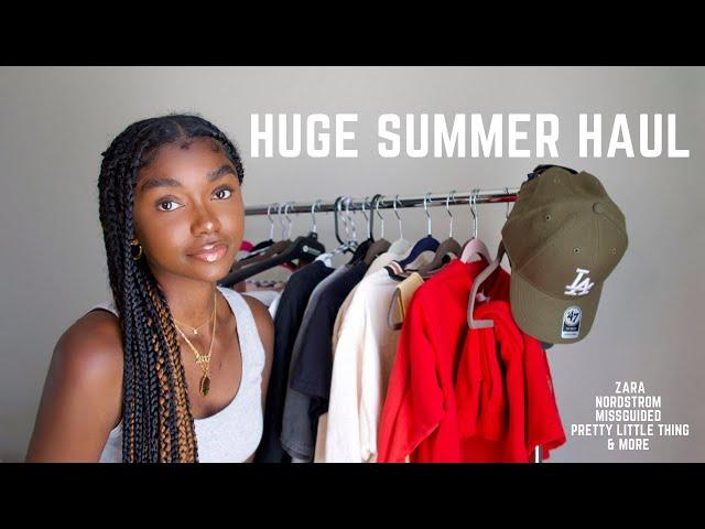 HUGE SUMMER TRY ON HAUL: ZARA, MISSGUIDED, PRETTYLITTLETHING, & THRIFT FINDS @kiaranlanier