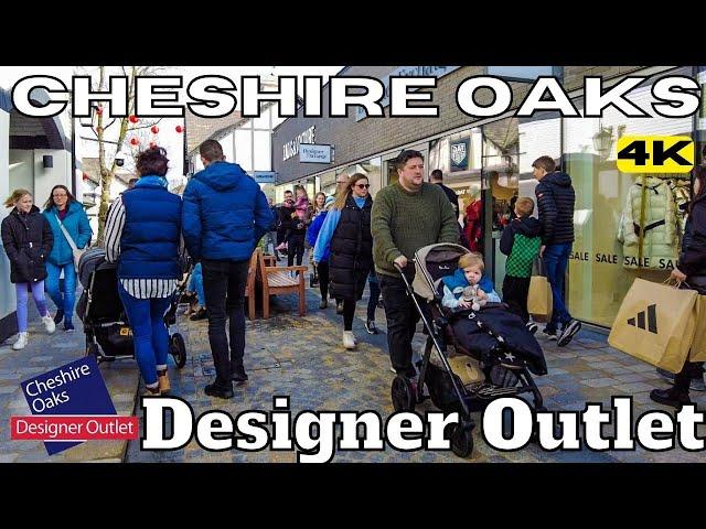 CHESHIRE OAKS Designer OUTLET Full Walk Tour - Biggest Outlet in ENGLAND United Kindom UK 4K