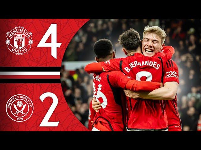 Bruno Gets A Brace At Old Trafford  | Man Utd 4-2 Sheffield United | Highlights