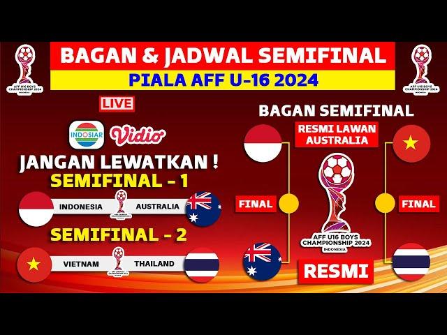 RESMI! Bagan & Jadwal Semifinal Piala AFF U16 2024 - Klasemen Piala AFF U16 2024 Hari Ini