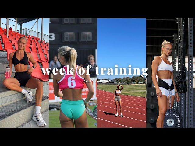 WEEK OF TRAINING as a sprinter | pre-season edition