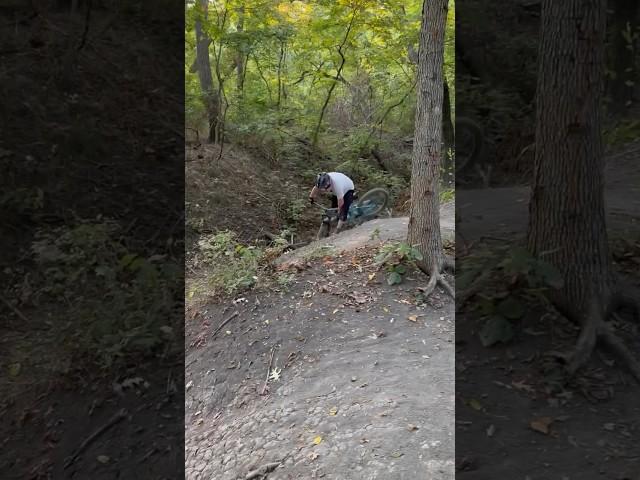 Close call with Impalement! #mtb #mountainbike #mtbbiking #bike #shorts #mtb #ridemtb #bicycle